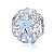Berloque separador margarida azul Prata 925 Eternal joias - Imagem 1