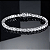 Pulseira riviera fecho gaveta moissanite 5mm 0.50ct prata - Imagem 2