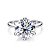 Anel solitário moissanite 11mm  5.0ct prata 925 Eternal - Imagem 1