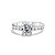 Anel solitário moissanite luxo 6.5mm 1.0ct prata 925 - Imagem 1