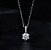 Colar ponto de luz moissanite 5mm 0.5ct prata 925 Eternal - Imagem 3