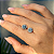 Brinco moissanite ponto de luz azul  6.5mm 1.0ct prata 925 - Imagem 2