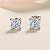 Brinco Princess cut Moissanite 5.5x5.5  1ct Prata 925 - Imagem 2