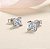 Brinco Princess cut Moissanite 5.5x5.5  1ct Prata 925 - Imagem 3