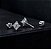Brinco trevinho tarraxa baby Moissanite 0.027ct Prata 925 - Imagem 2