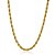 Colar cordao baiano 5mm  40cm hipoalergenico banho ouro 18k - Imagem 1