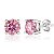 Brinco ponto de rosa blue moissanite 6.5mm 1.0ct - Imagem 1