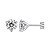 Brinco tarraxa baby Moissanite 6,5mm 1ct Prata 925 Eternal - Imagem 1