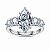 Anel moissanite marquise 3.0ct prata 925 Eternal com GRA - Imagem 1