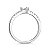 Anel coração moissanite 0.5ct Prata Legítima 925 Eternal - Imagem 3