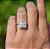 Anel moissanite emerald pear 2ct Prata 925 legitima Eternal - Imagem 3