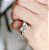 Anel moissanite emerald pear 2ct Prata 925 legitima Eternal - Imagem 2