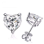 Brinco coração Moissanite 3.0ct Prata 925 Eternal - Imagem 1