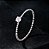 Anel solitario delicado moissanite 0.1ct Prata 925  Eternal - Imagem 2