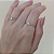 Anel solitario delicado moissanite 0.1ct Prata 925  Eternal - Imagem 8