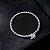 Anel solitario delicado moissanite 0.1ct Prata 925  Eternal - Imagem 4