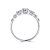 Anel Meia Aliança Princesa Moissanite .5ct Prata 925 Eternal - Imagem 2