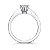 Anel Solitario noivado moissanite 0.5ct Prata Legítima 925 - Imagem 2