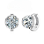 Brinco argola 8mm Moissanite 2.0ct Prata 925 Eternal - Imagem 1