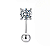 Piercing orelha Moissanite 0.1ct Prata 925 Eternal Unidade - Imagem 2