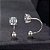 Piercing orelha Moissanite 0.1ct Prata 925 Eternal Unidade - Imagem 3