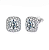 Brinco classico quadrado Moissanite 1.0ct Prata 925 Eternal - Imagem 1