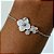 Pulseira Flor Madrepérola Em Prata Legítima 925 - Imagem 4