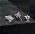 Brinco flor tarraxa baby Moissanite 0.015ct Prata 925 - Imagem 3
