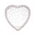 Petisqueira de Cristal Heart Coração 18,7x3,3cm - Imagem 1