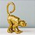 Escultura Macaco Dourado - Imagem 1