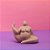 Escultura Yoga Cerâmica Perna Alto 16x9x13cm - Imagem 1
