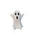 Fantasma de Cerâmica para Halloween tamanho 8cm - Imagem 1