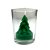 Castiçal em Vidro com Vela de Natal Árvore 6,5cmx5,7cm - Imagem 1