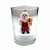 Castiçal em Vidro com Vela de Natal Papai Noel 6,5cmx5,7cm - Imagem 1