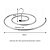 Cabide de Aço Inox em Espiral para Lençóis e Toalhas 40cm - Imagem 2