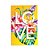 Placa Decorativa MDF 20x30 LOVE Floral Fundo Amarelo - Imagem 1