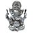 Ganesha Prata 14cm - Imagem 1