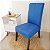 CAPA PARA CADEIRA SUEDE AZUL ROYAL - TAMANHO UNIVERSAL - Imagem 2