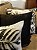 TRIO CAPAS DE ALMOFADAS JACQUARD E SUEDE COSTELA DE ADÃ0 COM PRETO - Imagem 1