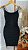 Vestido preto  tela strass 3681 - Imagem 1