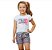 Conjunto Feminino Infantil Blusa e Shorts Lis Anis - Imagem 1