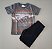 Conjunto Infantil Menino Camiseta e Bermuda Moletinho Brandili - Imagem 2