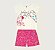 Pijama Infantil Menina Brilha no Escuro Camiseta e Shorts - Imagem 5