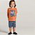 Pijama Brilha No Escuro Infantil Menino Camiseta e Shorts Dinossauro na Cabana - Imagem 1