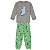 Pijama Brilha No Escuro Infantil Menino Camiseta Manga Longa e Calça - Imagem 2