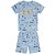 Pijama Infantil de Calor Menino Brilha no Escuro Camiseta e Bermuda - Imagem 1
