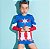 Sunga Infantil Capitão América Super Herói - Imagem 4