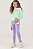 Calça Legging Infantil Lilás Brandili - Imagem 1