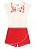Conjunto Infantil Blusa Cropped e Shorts Saia Brandili - Imagem 2