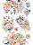 Bloco Papel Scrapbook A5 Flores - Carina Sartor - Coleção Mix Tape - Imagem 7